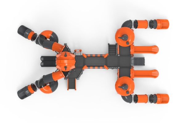 Vonat és robot játszóvár - BRB1106 - Image 3