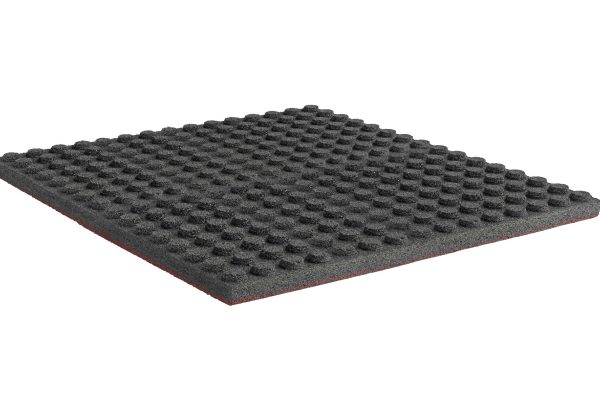 Osztott gumiburkolat 1000x1000 mm - vörös - Image 2