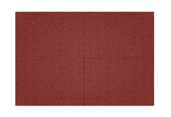 Osztott gumiburkolat 1000x1000 mm - vörös